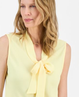 Women's Tie-Neck Sleeveless Top