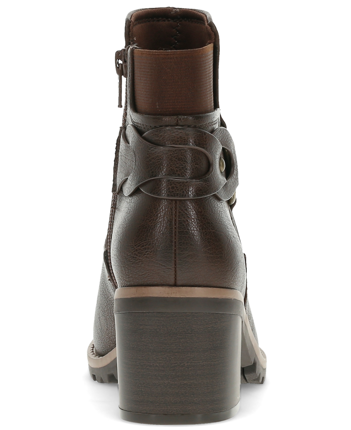 Baretraps Women's Dezzi Block Heel Bootie In Brown