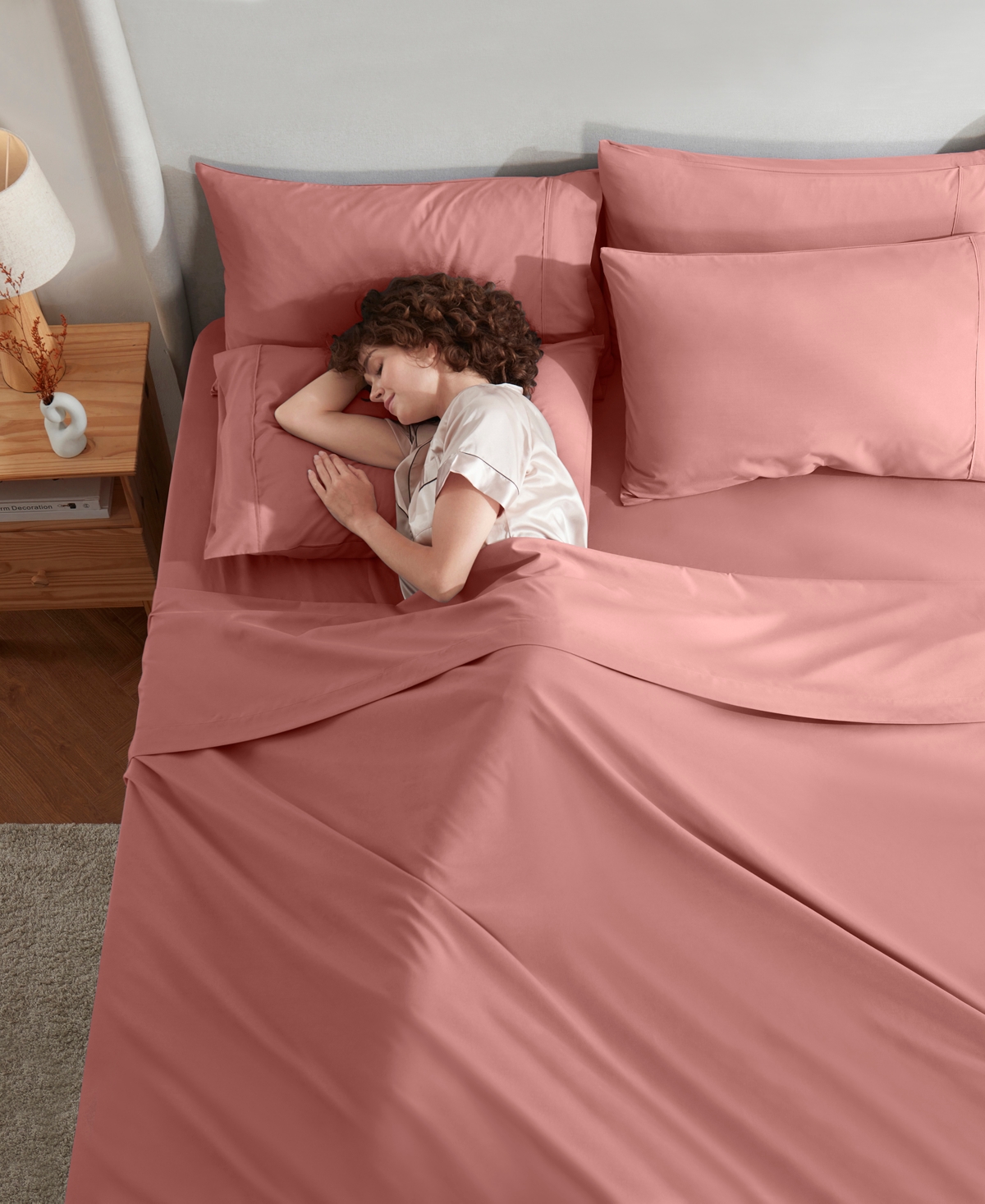 Nestl Extra Deep Pocket 6-pc. Sheet Set, Queen In Pink