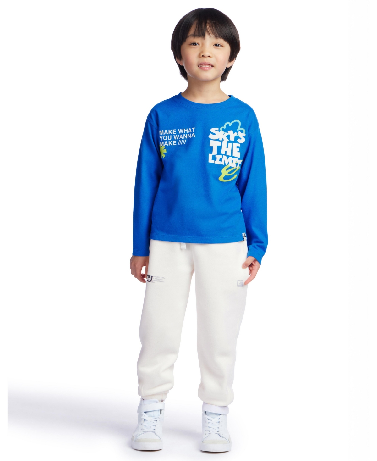 Color Lab Boys 2-10 Printed Long-sleeve T-shirt In Blue
