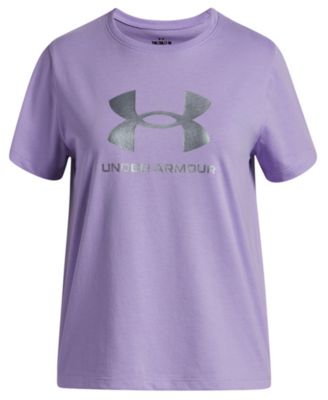Under Armour - Girls 6-16 Short-Sleeve Rival Shimmer T-Shirt