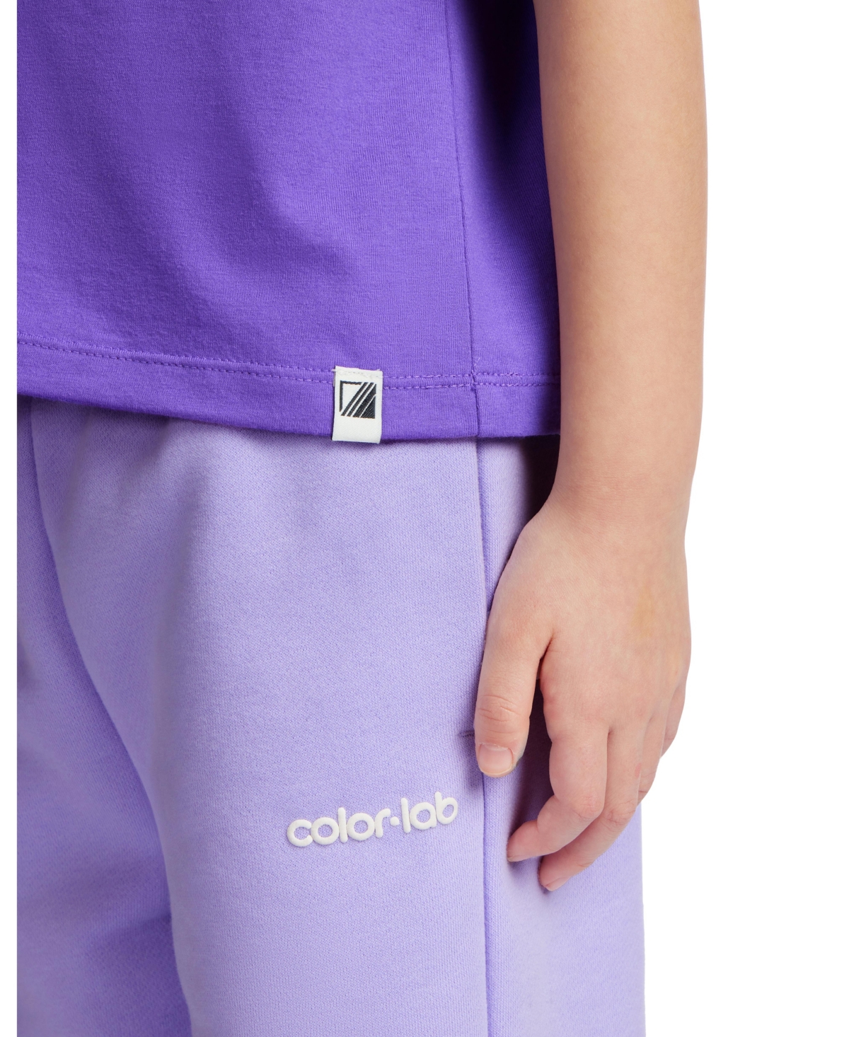 Color Lab Girls 3t-7 Printed Long Sleeves T-shirt In Purple