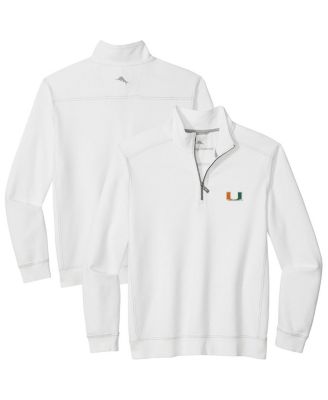Men's White Miami Hurricanes Montego Bay Half-Zip Jacket