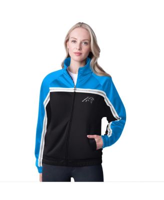G-III 4Her by Carl Banks - Women's Black Carolina Panthers Post Game Full-Zip Track Jacket