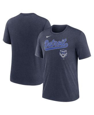 Nike - Men's Heather Navy Detroit Tigers City Connect Tri-Blend Dri-FIT T-Shirt