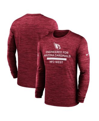 Nike - Men's Cardinal Arizona Cardinals Sideline Velocity Performance Long Sleeve T-Shirt