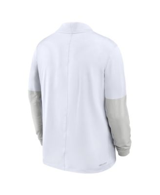 Men's White Texas Longhorns One Goal Performance Half-Zip Pullover Sweatshirt