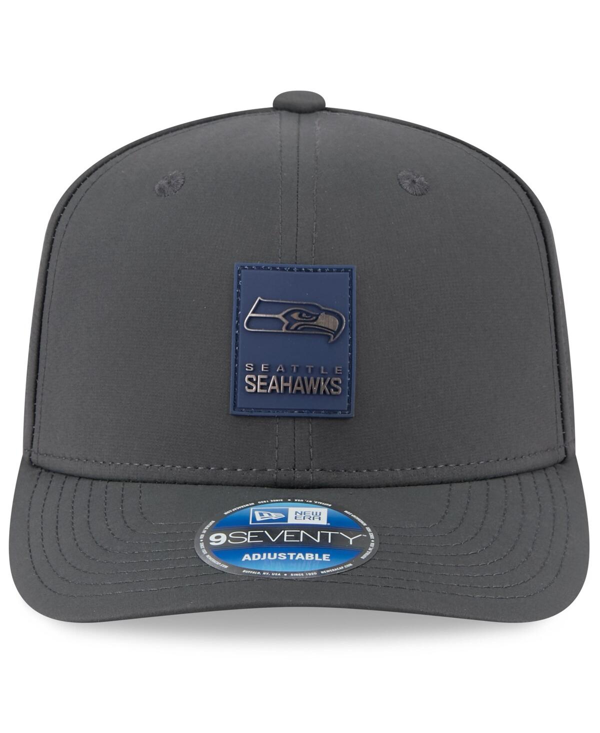 New Era Men's Charcoal Seattle Seahawks 2025 Sideline Cold Weather 9SEVENTY Adjustable Hat
