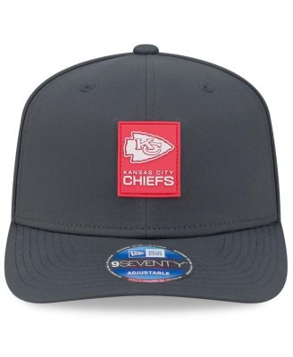 Men's Charcoal Kansas City Chiefs 2025 Sideline Cold Weather 9SEVENTY Adjustable Hat