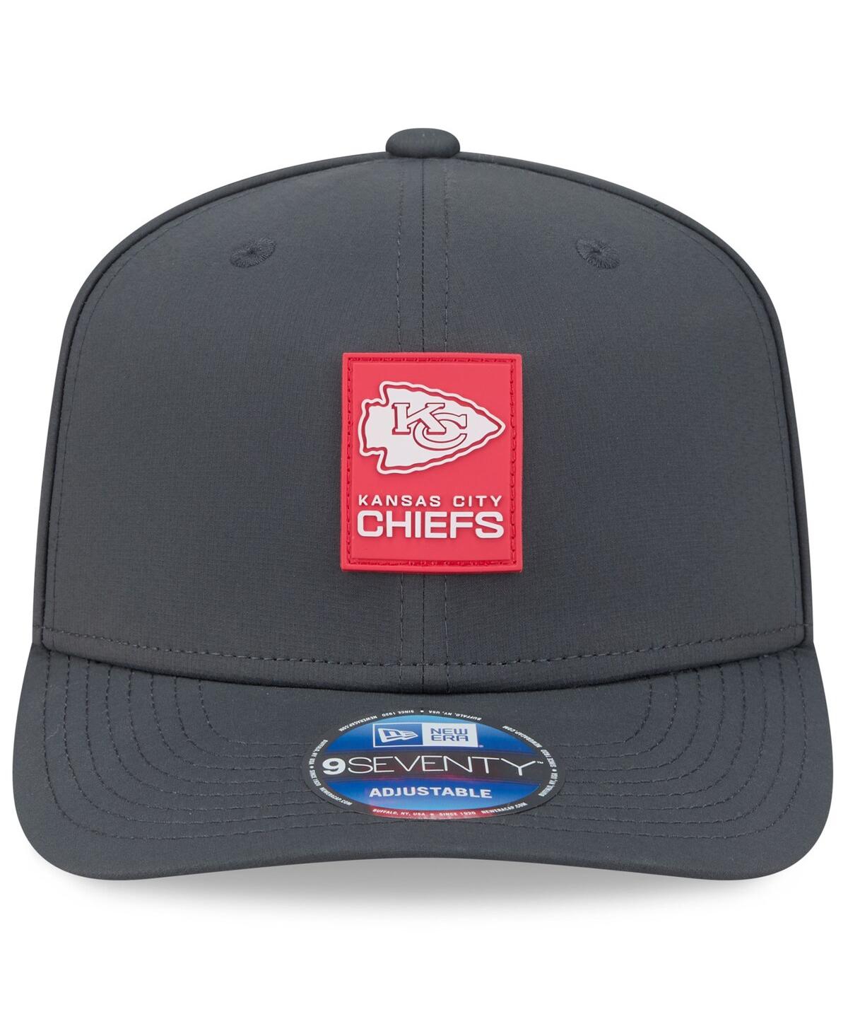 New Era Men's Charcoal Kansas City Chiefs 2025 Sideline Cold Weather 9SEVENTY Adjustable Hat