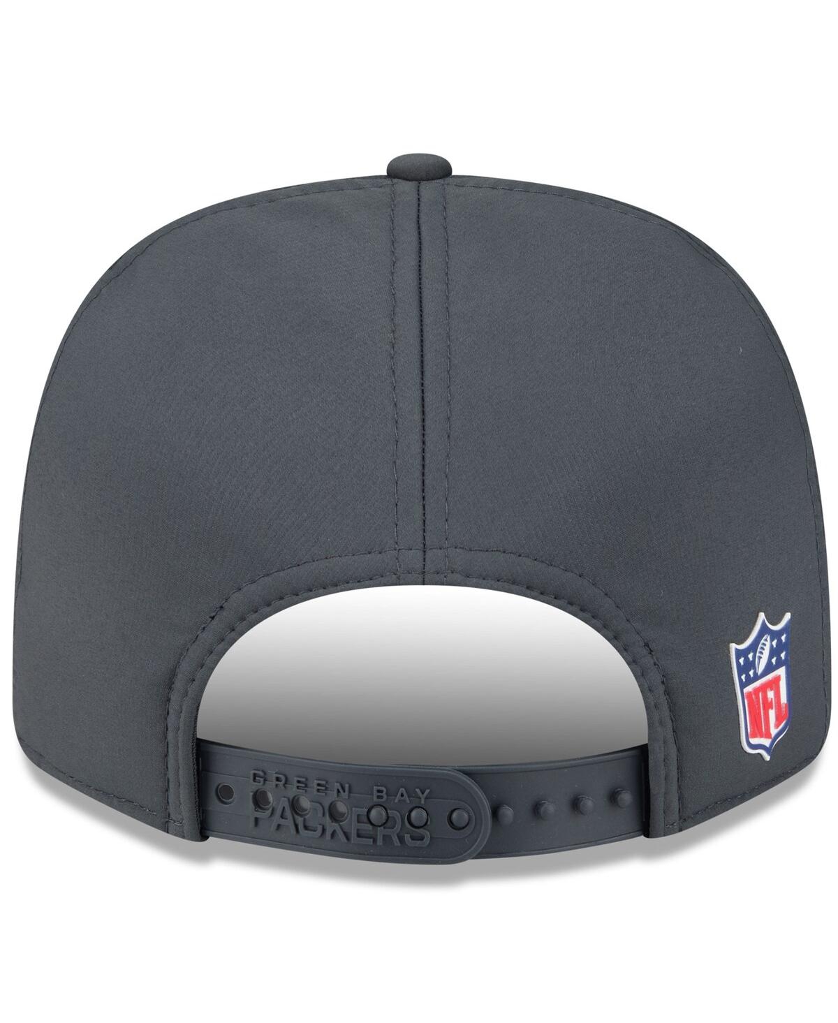 New Era Men's Charcoal Green Bay Packers 2025 Sideline Cold Weather 9seventy Adjustable Hat In Gray