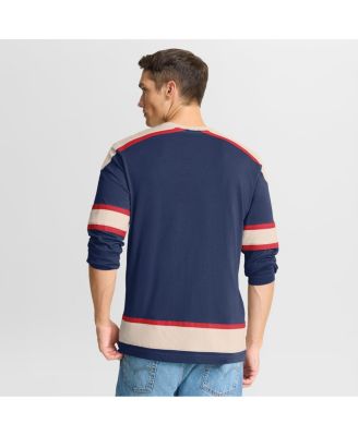 Men's Navy Team USA Lace-Up Long Sleeve T-Shirt