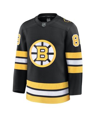 Men's David Pasternak Black Boston Bruins Home Premium Player Jersey