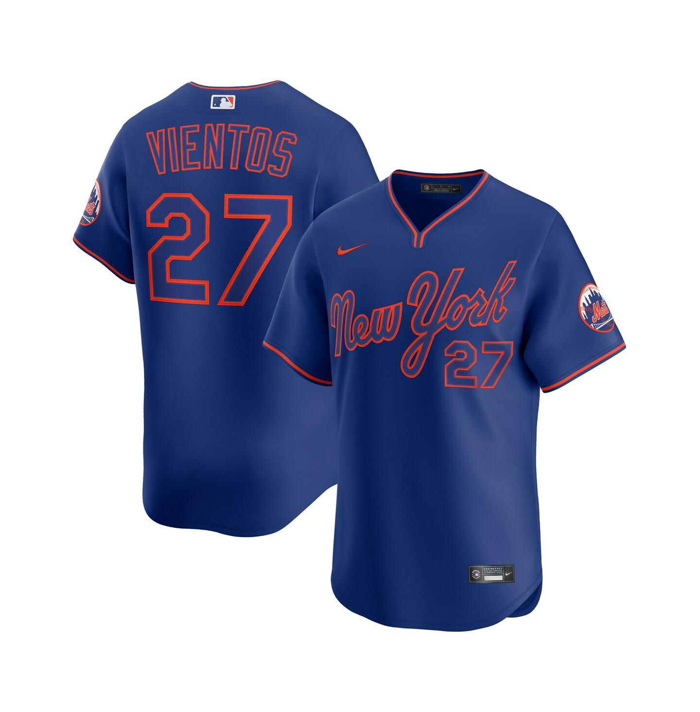 Мужской топ Nike Mark Vientos Royal New York Mets Alternate Limited Player Jersey — фото 1