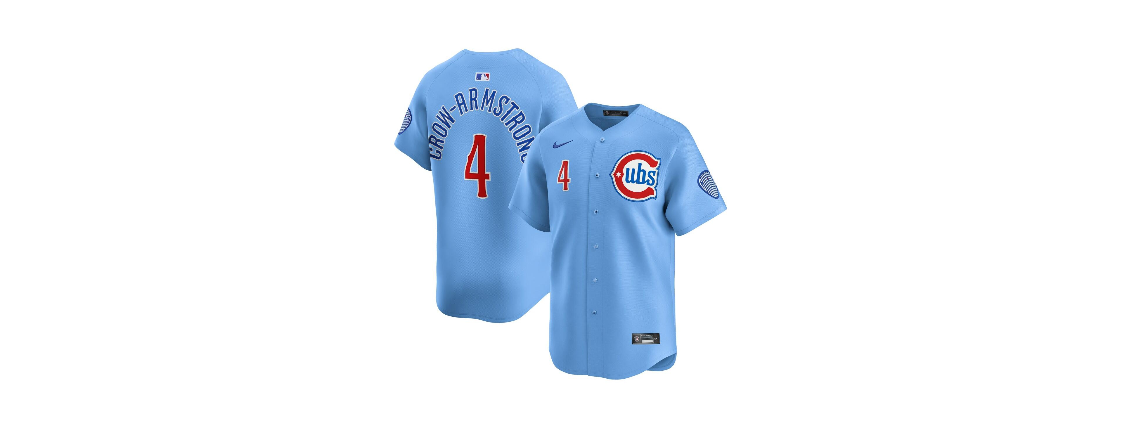 Nike Men's Pete Crow-Armstrong Light Blue Chicago Cubs Alternate Limited Player Jersey