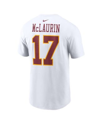Men's Terry McLaurin White Washington Commanders Super Bowl Era Name Number T-Shirt