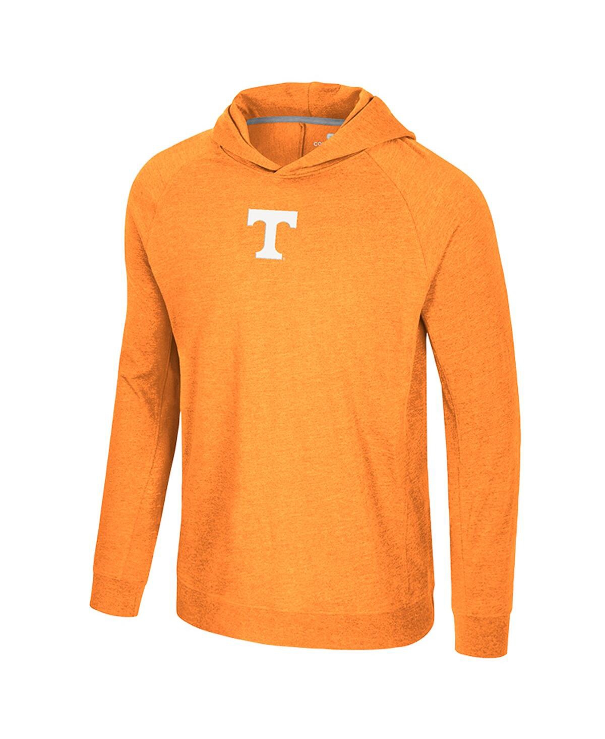 Colosseum Men's Tennessee Orange Volunteers Back Business Long Sleeve Raglan Hooded T-Shirt