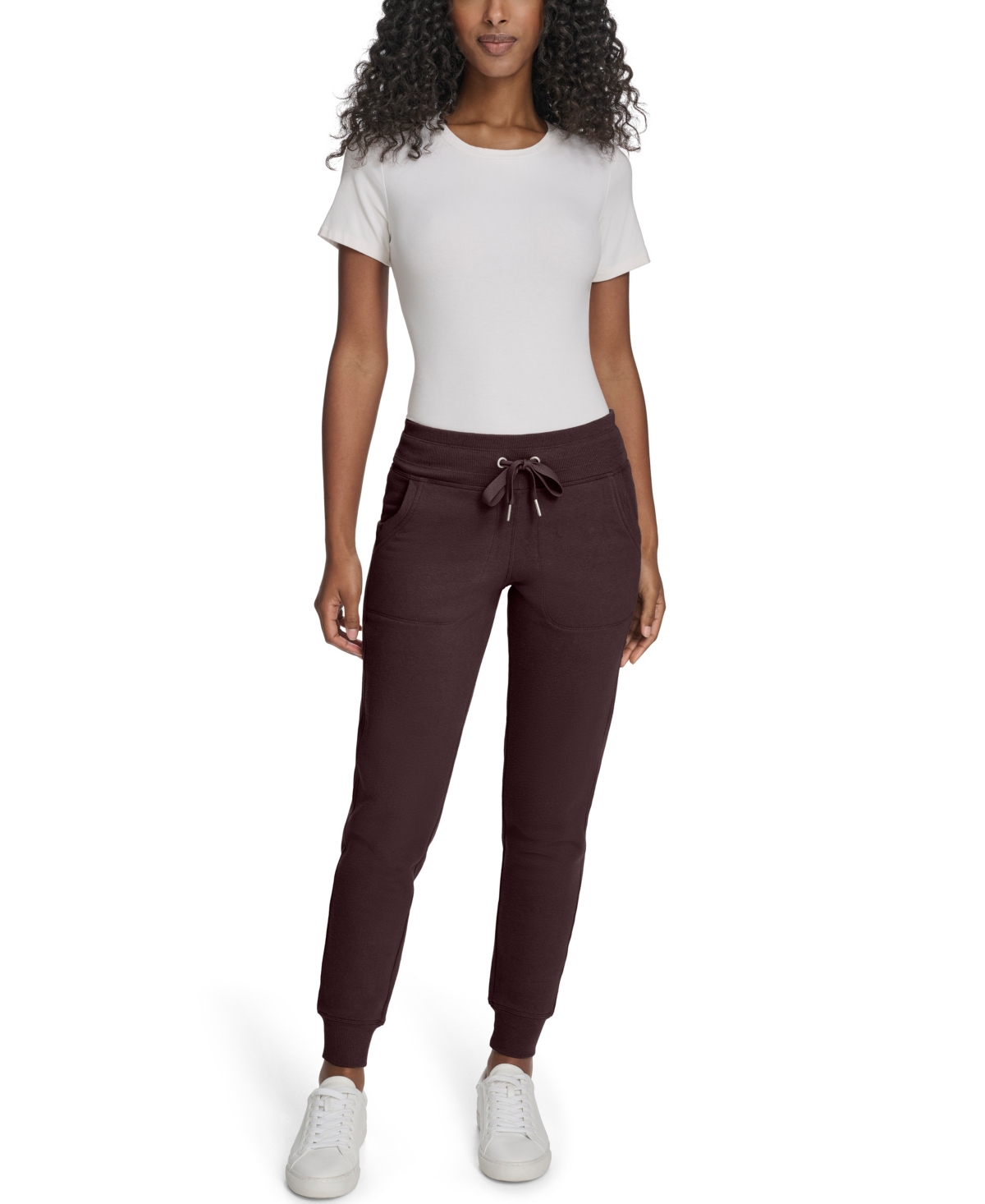 Calvin Klein Women's Relaxed Fit Jogger Sweatpants In Brown