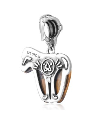 Sterling Silver Tiger's Eye Horse Pendant Enhancer