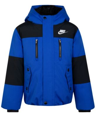 Nike - Little Boys Outdoor Woven Hooded Colorblocked Jacket