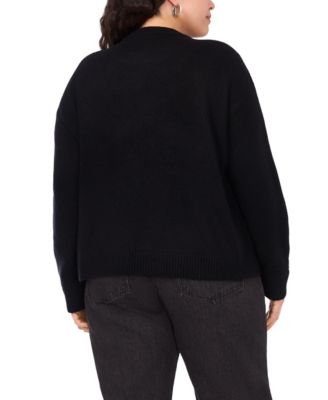 Plus Size Crewneck Paillette Sequin Long-Sleeve Sweater