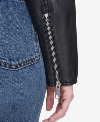 Women's Marlette quilted lamb leather scuba jacket