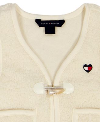 Baby Girls' Crewneck T-Shirt, Vest, and Leggings, 3-Piece Set