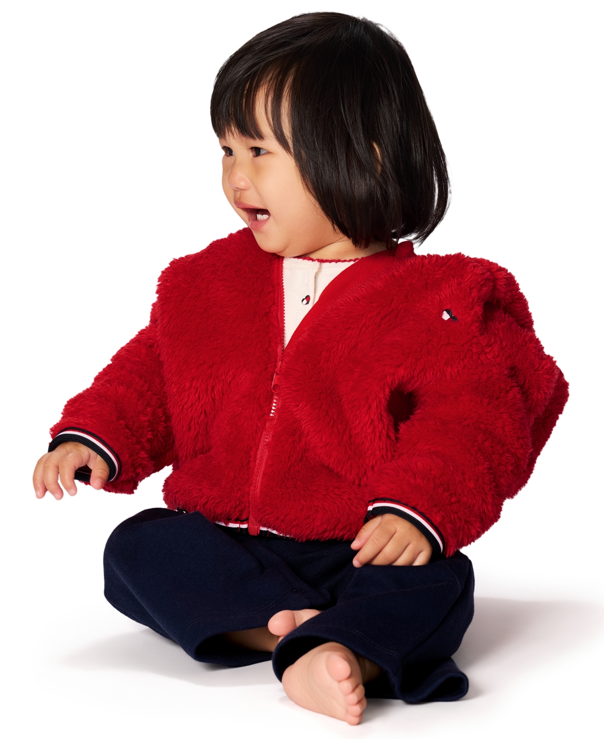 Tommy Hilfiger Baby Girls 3-piece Crewneck T-shirt, Hoodie, And Pants Set In Multi