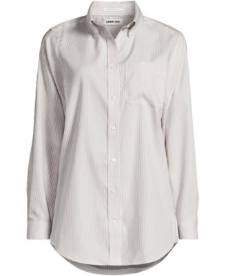 Women's No Iron Pinpoint Relaxed Fit Shirt