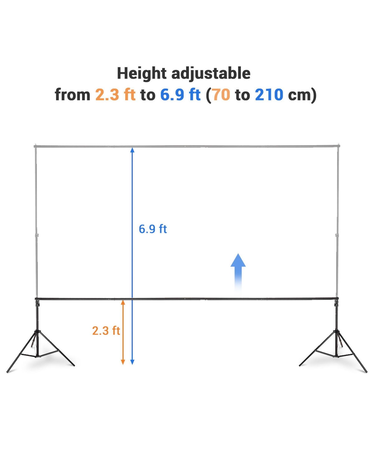 Yescom 5 Sets of 7x10 Ft Backdrop Stand Party Decor Baby Shower Backdrop Support Studio