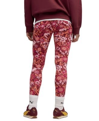 Women's Essential Floral Print Mid Rise Leggings
