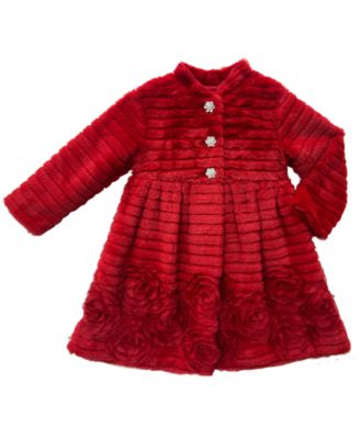 Baby Girls' Long-Sleeve Coat and Dress, 2-Piece Set