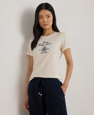 Lauren Ralph Lauren - Petite Pima Micro Modal-Katlin Short Sleeve T-Shirt