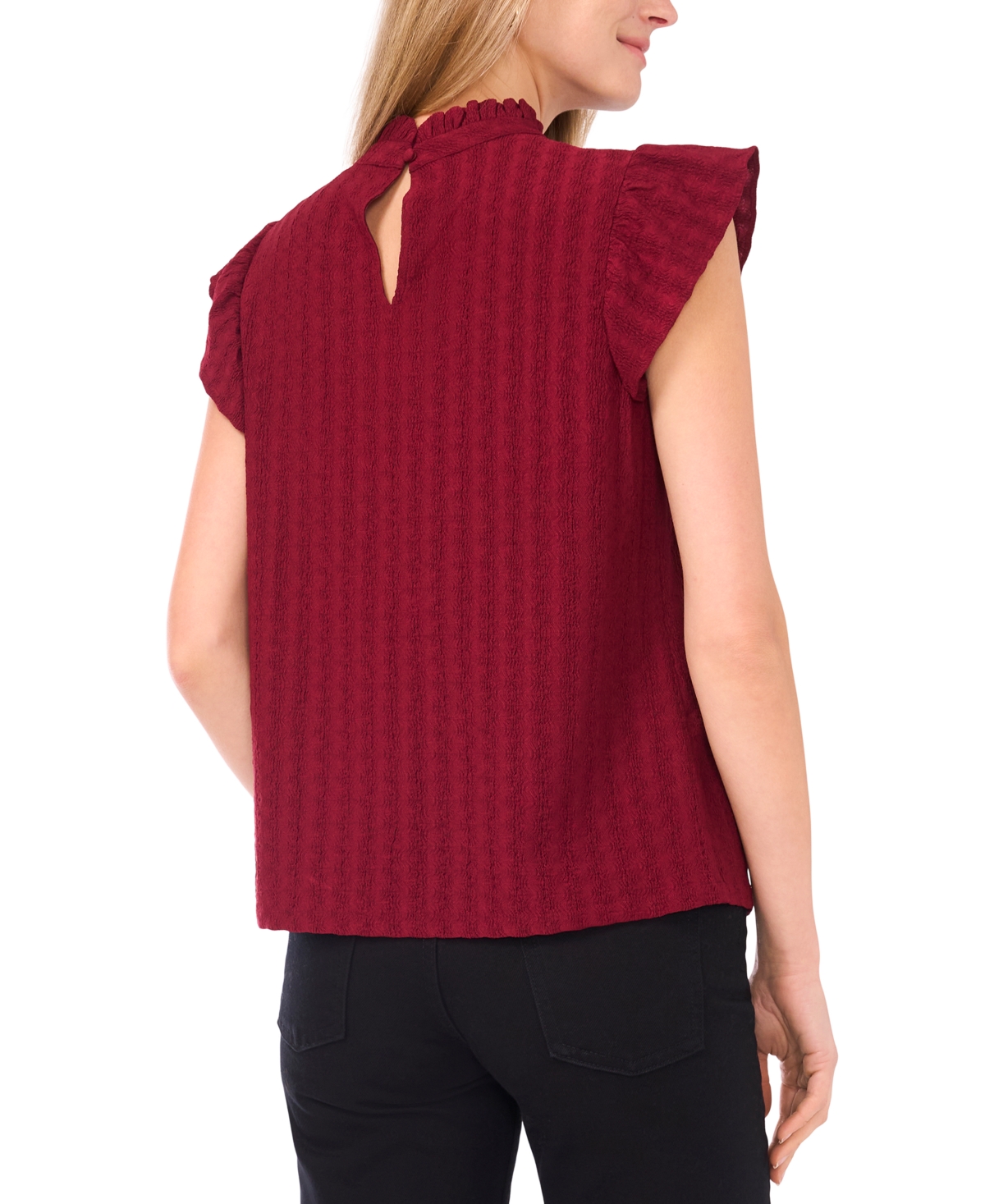 Sam & Jess Women's Ruffle Short Sleeve Top In Multi