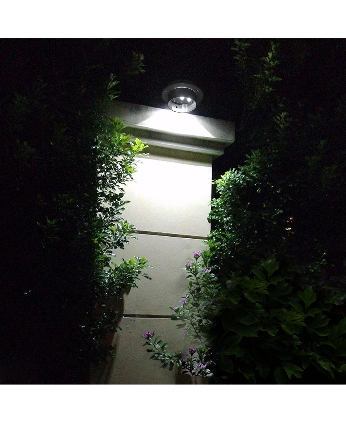 Led Solar Gutter Light Waterproof Outdoor Garden Fence Wall Lights 10 Packs