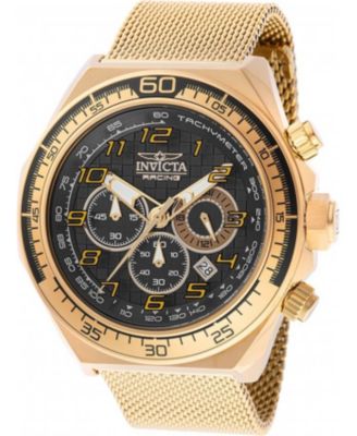 Men's 47903 Invicta Racing Quartz Chronograph Black Dial Watch