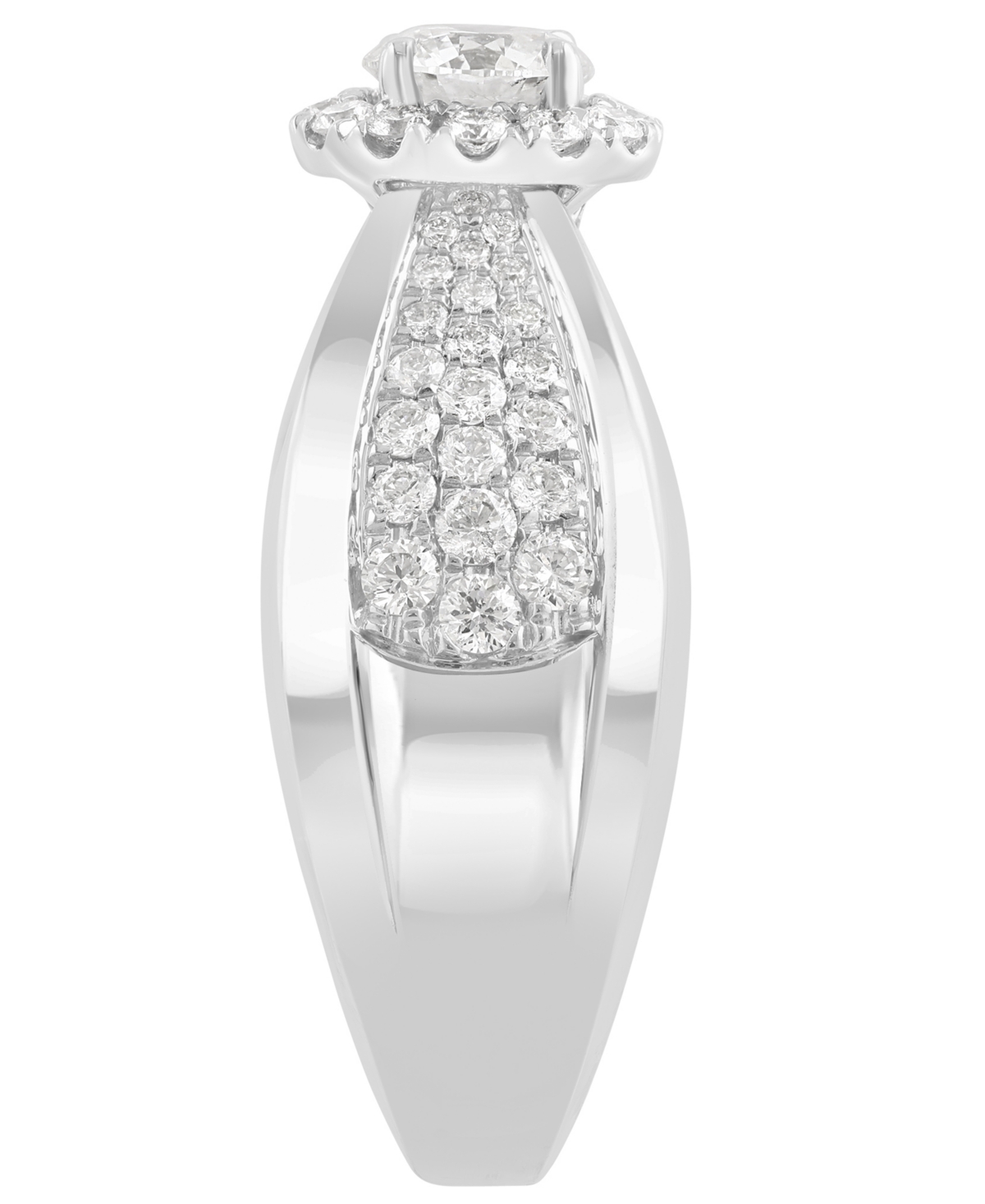 Effy Collection Diamond Ring (1-1/4 Ct. T.w.) In 14k White Gold In Metallic