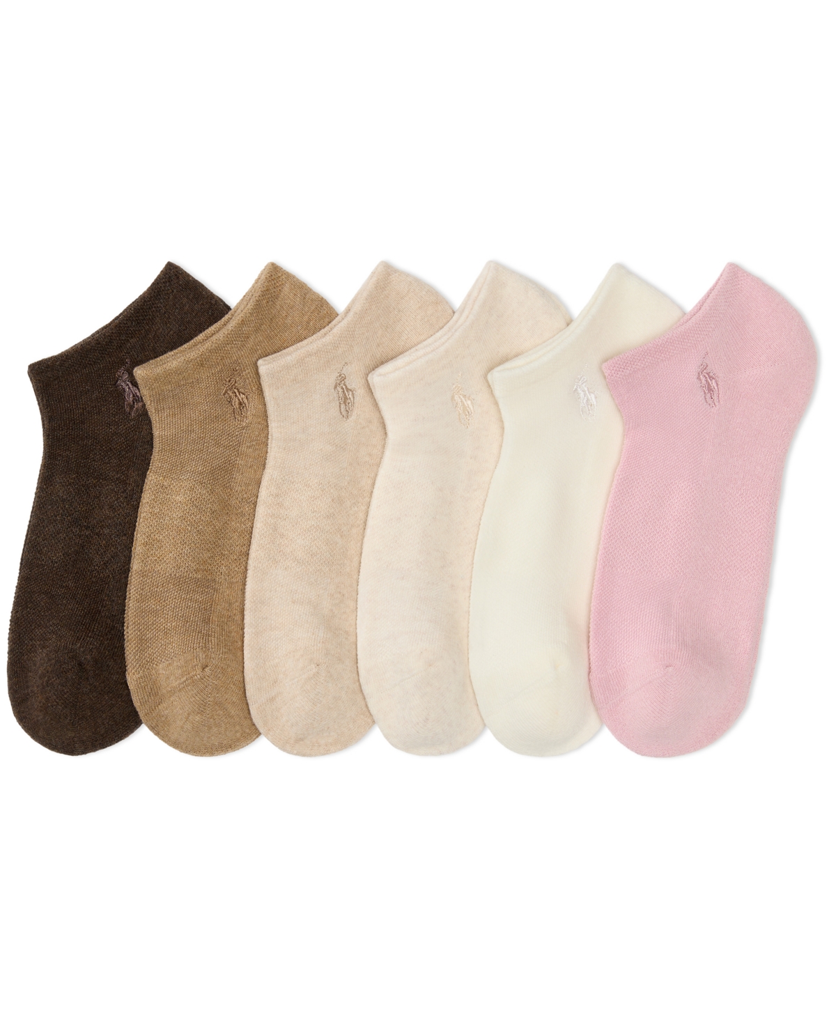 Polo Ralph Lauren Women's 6-pk. Cushion Low-cut Socks In Multi