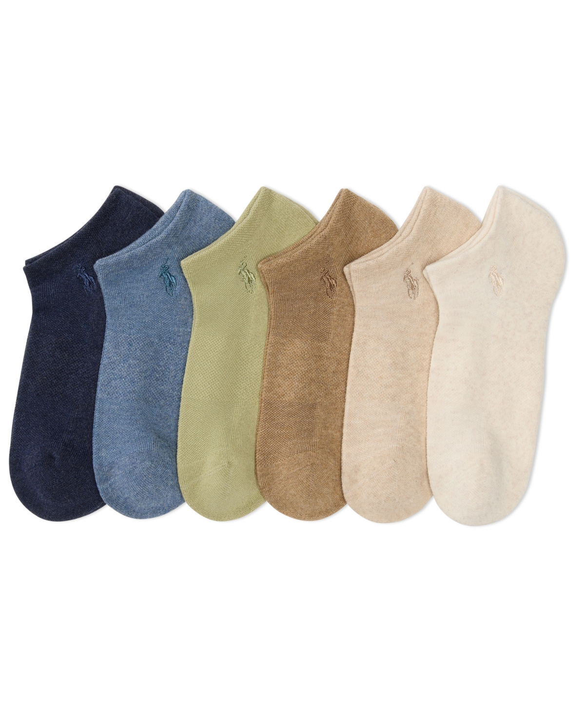 Polo Ralph Lauren Women's 6-pk. Cushion Low-cut Socks In Multi