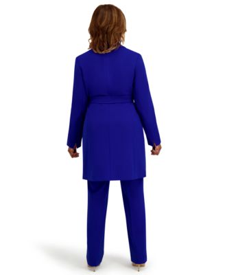 Women's Three Button Patch Pocket Trench Coat