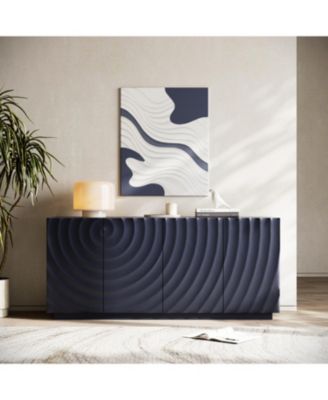 Buffet Cabinet with 4 Doors, 59" Sideboard