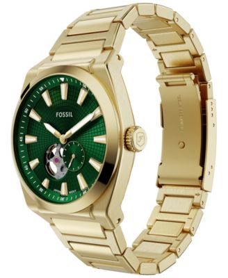 Men's Everett Automatic Gold-Tone Stainless Steel Watch, 42mm