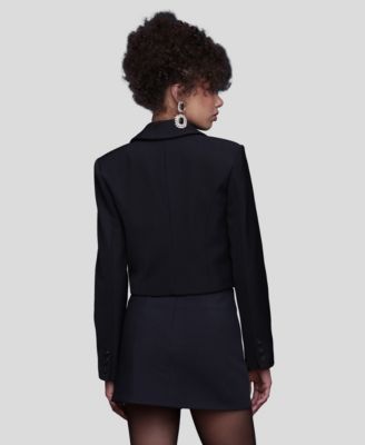 Women's Lapel Cropped Blazer
