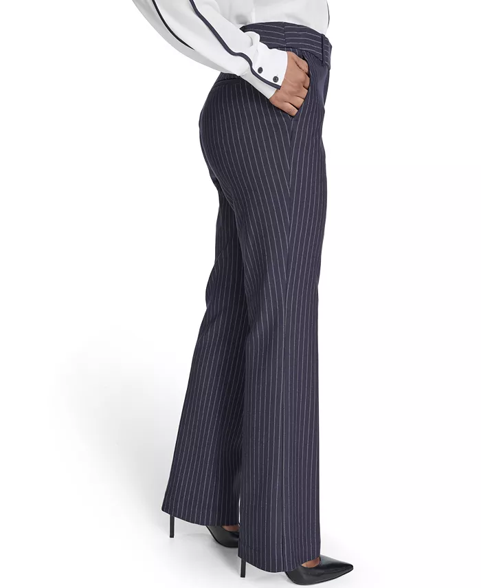 Women's Mid Rise Striped Sutton Trouser - thumbnail 2