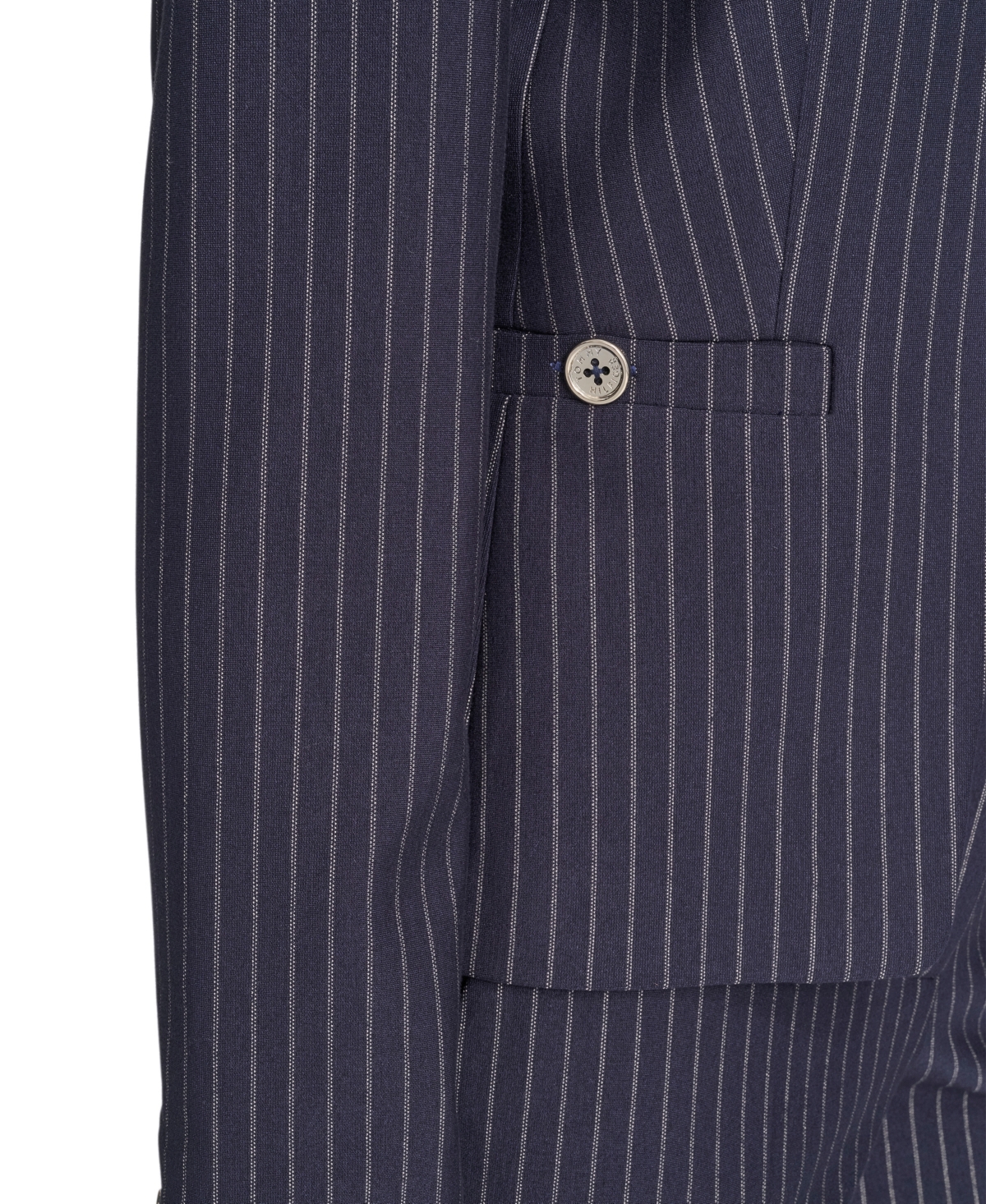 Tommy Hilfiger Women's Slim Fit Pinstripe Blazer In Blue