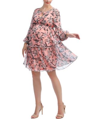 Women's Floral Babydoll Maternity Dress