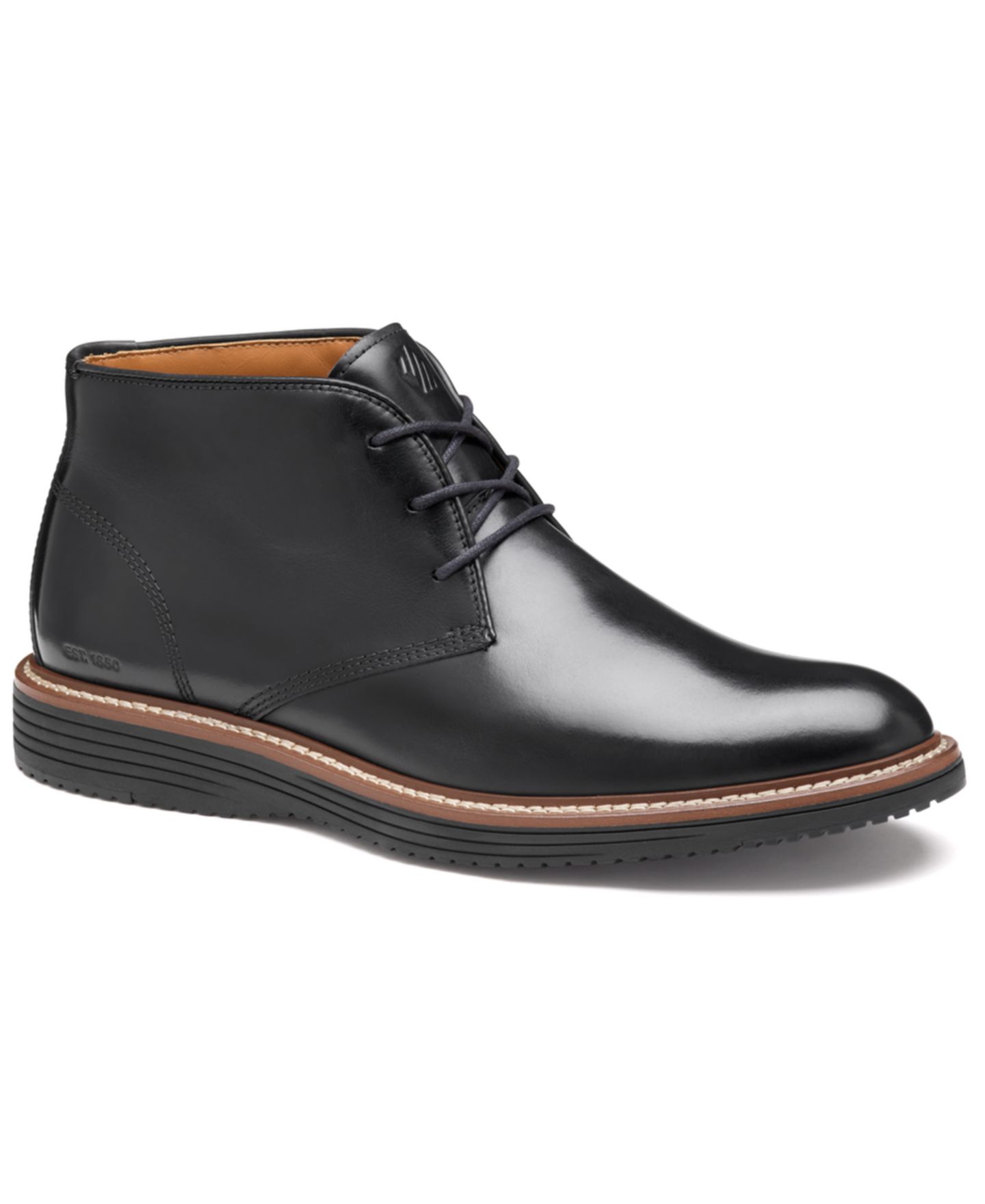 Мужские ботинки Johnston & Murphy Upton Chukka Lace-Up, цвет: Чёрный — фото 1