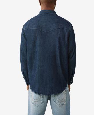 Men's Dark Wash Western Shirt