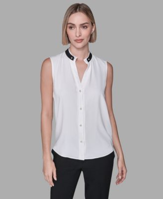KARL LAGERFELD PARIS - Women's Sleeveless Top