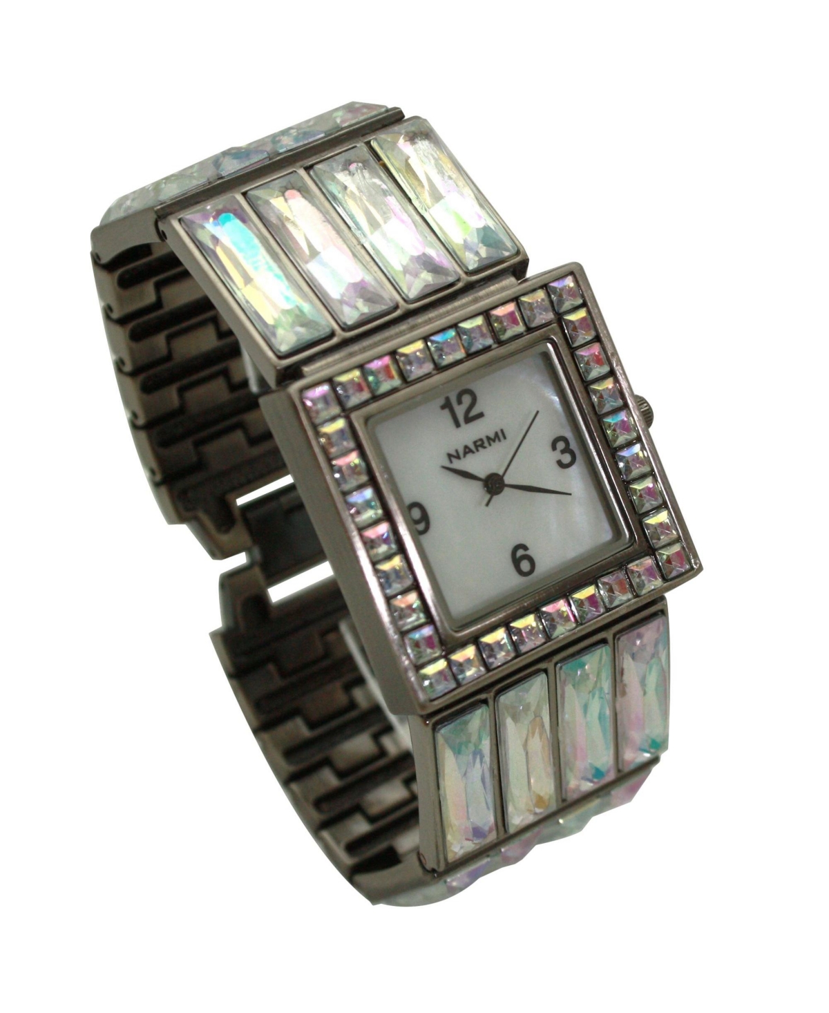 Olivia Pewter Pratt Square Jewel Women Watch